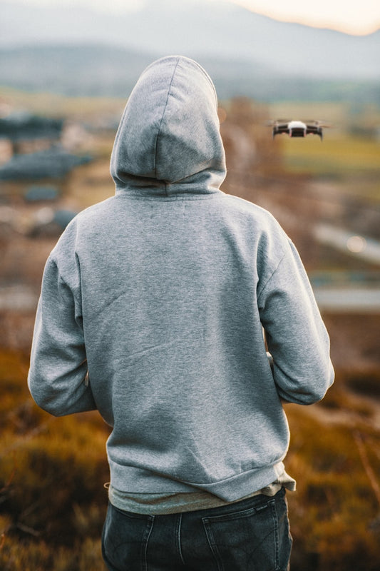 Schwerer schwarzer Oversized-Hoodie aus Premium-Baumwolle
